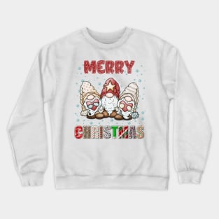 Merry Christmas Gnome Family Funny Xmas Tree Women Men Kids Crewneck Sweatshirt